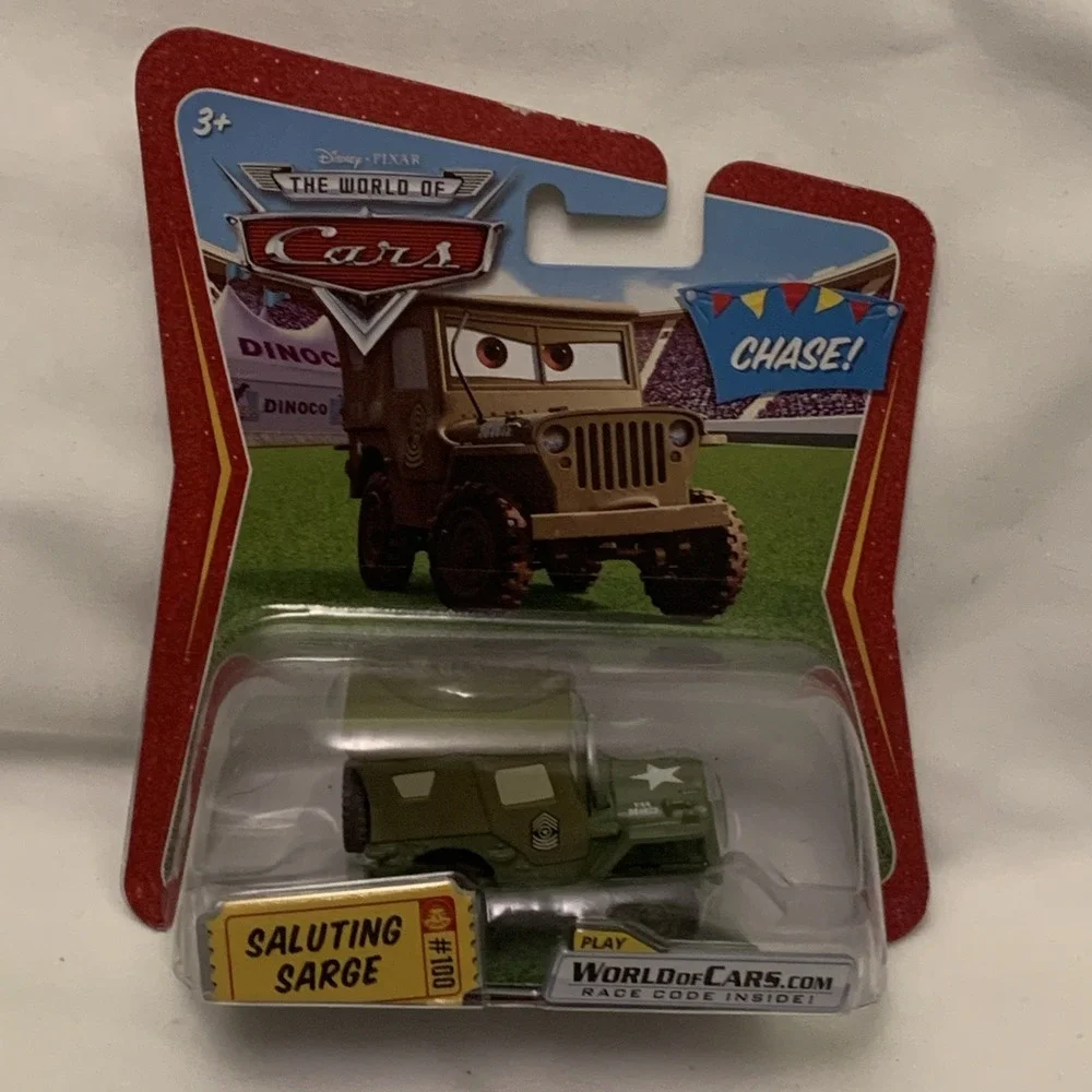 The World of Cars Disney Pixar Saluting Sarge Army Jeep 